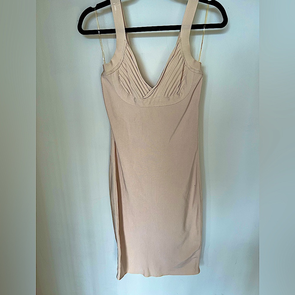 House of CB cream bondage dress